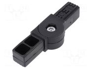Mounting coupler; for profiles; polyamide; -30÷100°C; I: 22mm ELESA+GANTER
