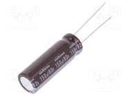 Capacitor: electrolytic; low ESR; THT; 150uF; 80VDC; Ø10x30.5mm NICHICON