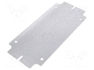 Mounting plate; steel; Plating: zinc; KL RITTAL