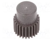 Spur gear; whell width: 16mm; Ø: 13.5mm; Number of teeth: 25; ZCL ELESA+GANTER