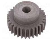 Spur gear; whell width: 35mm; Ø: 64mm; Number of teeth: 30; ZCL ELESA+GANTER