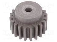 Spur gear; whell width: 45mm; Ø: 75mm; Number of teeth: 23; ZCL ELESA+GANTER