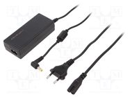 Power supply: switching; 20VDC; 2A; Out: 5,5/2,5; 40W; 220÷240VAC QOLTEC