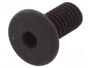 Screw; M3x6; 0.5; Head: cheese head; hex key; HEX 1.5mm; steel BOSSARD