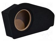 Car loudspeaker enclosure; MDF; black; textil; 200mm; Mercedes; 8l BASSER