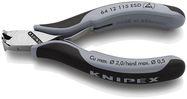 KNIPEX 64 12 115 ESD Electronics End Cutting Nippers ESD with multi-component handles 115 mm