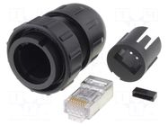 Connector: RJ45; plug; DC; PIN: 8; Cat: 6; shielded; 8p8c; IP67,IP68 SWITCHCRAFT