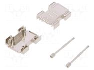 Enclosure for connectors: D-Sub adapters; straight; shielded ENCITECH