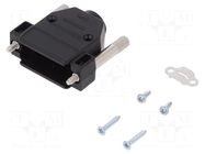 Enclosure for connectors: D-Sub; D-Sub HD 26pin; straight ENCITECH