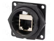 Connector: RJ45; coupler; DC; PIN: 8; Cat: 6; shielded; 8p8c; straight SWITCHCRAFT