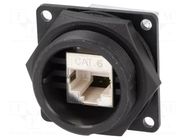 Connector: RJ45; socket; DC; PIN: 8; Cat: 6; shielded; 8p8c; IP67,IP68 SWITCHCRAFT