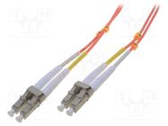 Fiber patch cord; OM2; LC/UPC,both sides; 1m; LSZH; orange DIGITUS