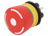 Switch: emergency stop; 22mm; Stabl.pos: 2; NC x2; red; none; IP65 EAO