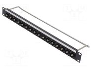 Coupler; patch panel; BNC socket,both sides; 50Ω; rack; screw CLIFF