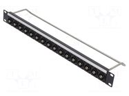 Coupler; patch panel; BNC socket,both sides; 50Ω; FT; rack; screw CLIFF