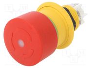 Switch: emergency stop; 16mm; Stabl.pos: 2; NC; red; LED; Pos: 2; 61 EAO