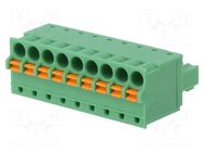 Connector: pluggable terminal block; plug; female; 8A; 160V; green PHOENIX CONTACT