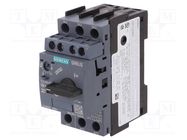 Motor breaker; 1.1kW; NO + NC; 220÷690VAC; for DIN rail mounting SIEMENS