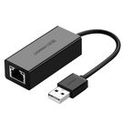 Ugreen external network adapter RJ45 - USB 2.0 100 Mbps Ethernet black (CR110 20254), Ugreen