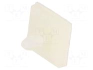 PCB distance; polyamide; L: 6.4mm; self-adhesive; natural; UL94V-2 FIX&FASTEN