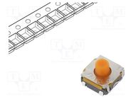 Microswitch TACT; SPDT NC + NO; Pos: 2; 0.05A/32VDC; SMT; none C&K