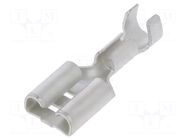 Terminal: flat; 6.3mm; 0.8mm; female; 1÷2.5mm2; crimped; for cable JST