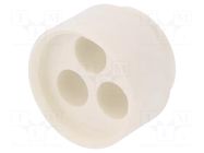 Insert for gland; 7mm; NPT3/4"; elastomer; Holes no: 3; -40÷100°C HUMMEL