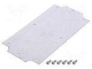 Mounting plate; steel; W: 76mm; L: 147mm; 1554PB HAMMOND