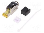 Connector: RJ45; plug; Cat: Cat 8.1; shielded; 8p8c; 6÷7.5mm; male LOGILINK