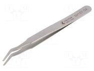 Tweezers; 120mm; Blades: curved; SMD IDEAL-TEK