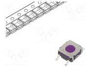 Microswitch TACT; SPST-NO; Pos: 2; 0.05A/32VDC; SMT; none; 1.5N C&K