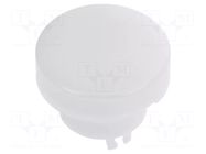 Cap; Illumin: none; Ø15x12.2mm; white; YB; YB NKK SWITCHES