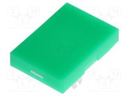 Cap; YB series; 21x15x12.2mm; green; YB NKK SWITCHES