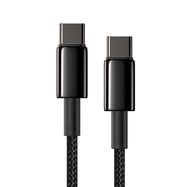 Baseus CATWJ-01 USB-C - USB-C PD QC cable 100W 5A 1m - black, Baseus