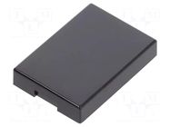 Cap; 17x12x3mm; black; UB; Application-series/manufacturer: UB NKK SWITCHES