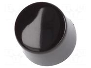 Cap; Ø8x6.3mm; black; MB; Application-series/manufacturer: MB NKK SWITCHES