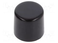 Cap; Ø8x7.6mm; black; MB; Application-series/manufacturer: MB NKK SWITCHES