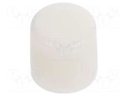 Cap; Ø8x7.6mm; white; MB; Application-series/manufacturer: MB NKK SWITCHES