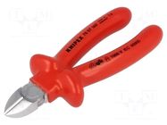 Pliers; side,cutting,insulated; vanadium steel, oil hardened KNIPEX