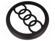 Loudspeaker grille; 250mm; MDF; Øout: 280mm; Øint: 277mm BASSER