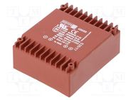 Transformer: encapsulated; 18VA; 115VAC,230VAC; 9V; 9V; 1A; 1A; PCB MYRRA