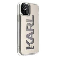 Karl Lagerfeld KLHCP12LKLMLGR iPhone 12 Pro Max 6,7" srebrny/silver hardcase Mirror Liquid Glitter Karl, Karl Lagerfeld