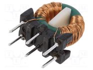 Inductor: wire; THT; 22mH; 300mA; 781mΩ; 230VAC; 4.5x7.5mm; -20÷50% FERYSTER