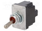 Switch: toggle; Pos: 2; DPST; (ON)-OFF; 6A/230VAC; 18A/28VDC; IP67 HONEYWELL