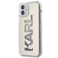 Karl Lagerfeld KLHCP12SKLMLGR iPhone 12 mini 5,4" srebrny/silver hardcase Mirror Liquid Glitter Karl, Karl Lagerfeld
