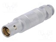 Connector: circular; 0S; plug; male/female; PIN: 4,4(2+2); 7A; IP50 LEMO