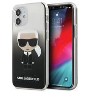 Karl Lagerfeld KLHCP12STRDFKBK iPhone 12 mini 5,4" czarny/black hardcase Gradient Ikonik Karl, Karl Lagerfeld