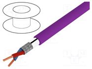 Wire; UNITRONIC® BUS PB FD FC; 1x2x0.64mm2; stranded; Cu; PUR LAPP