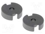 Core: ferrite; P; 3F3; 1100nH; 126mm3; 10.1mm2; A: 6.5mm; B: 2mm; 2pcs. FERROXCUBE