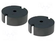 Core: ferrite; P; 3F3; 7700nH; 18200mm3; 265mm2; A: 32mm; B: 5.1mm FERROXCUBE